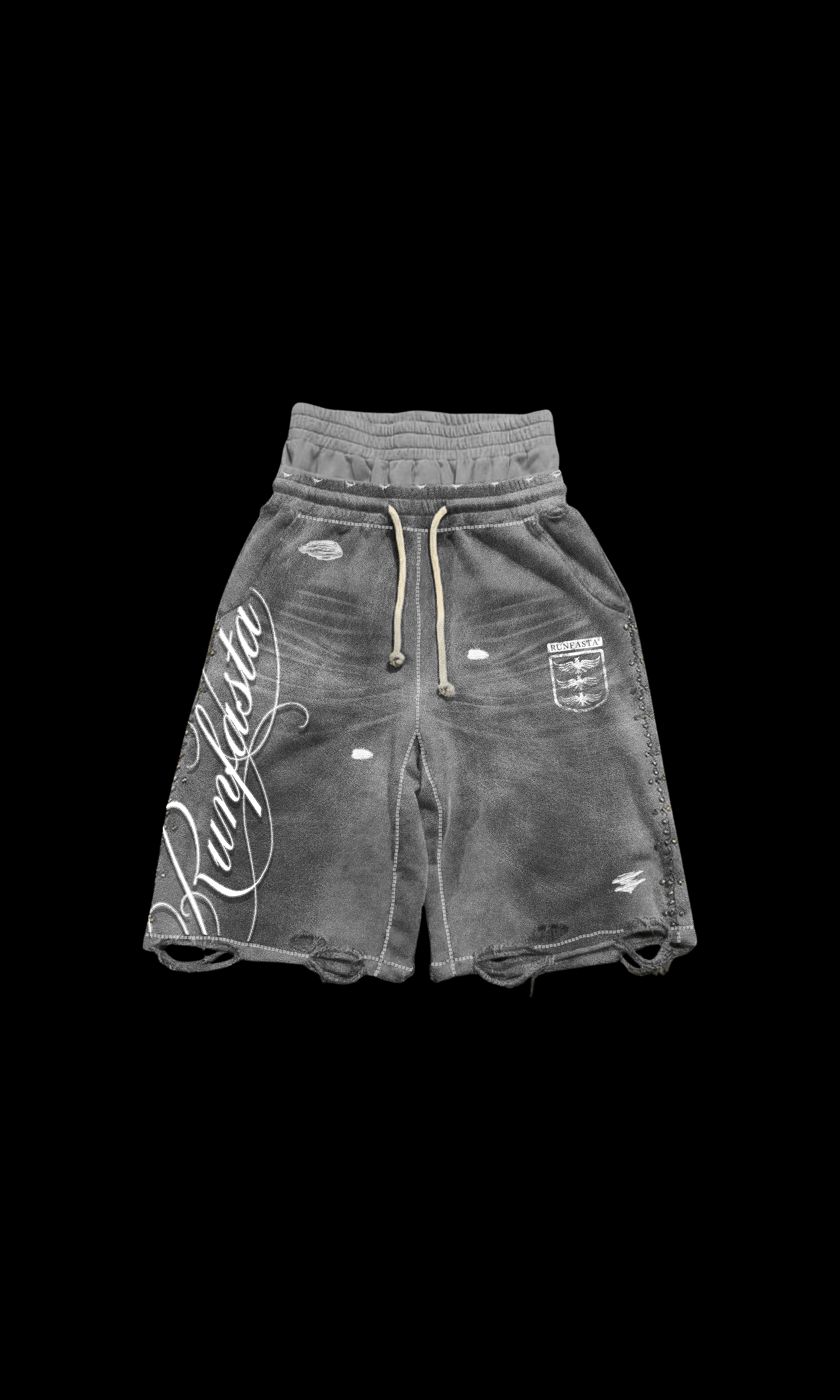 Runfasta ITALIC LOGO WASHED SHORT ürün görseli 1