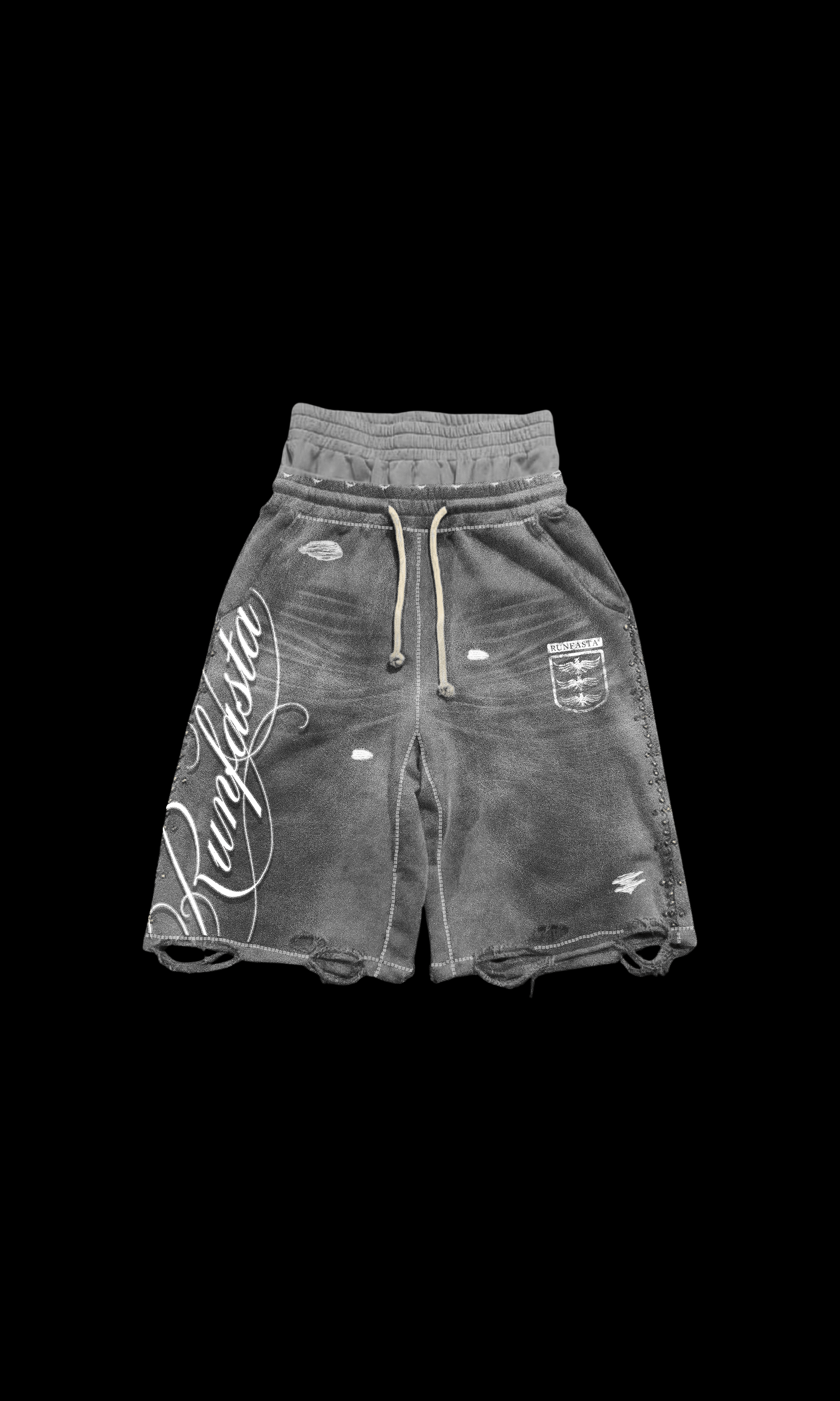 ITALIC LOGO WASHED SHORT